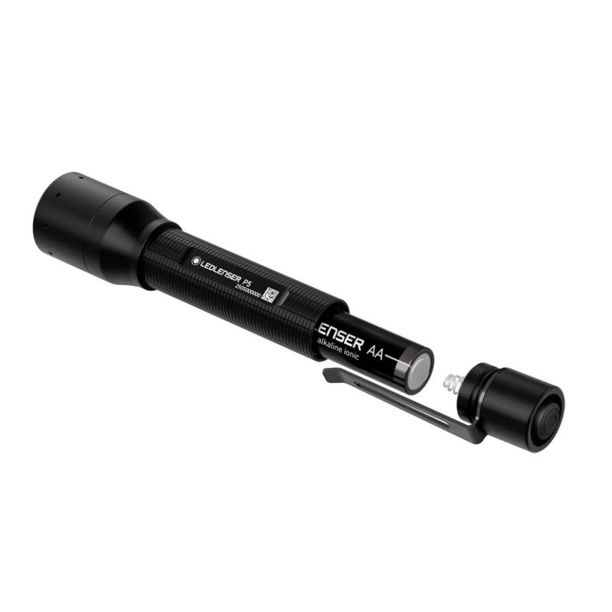 Ledlenser P5 - LED dimmable flashlight LED/1xAA IP54 200 lm 8 h black