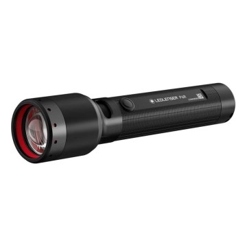 Ledlenser P6R - Dimmable Rechargeable LED Flashlight, 3000 mAh, IP68, 1200 lm, up to 65 h, Black