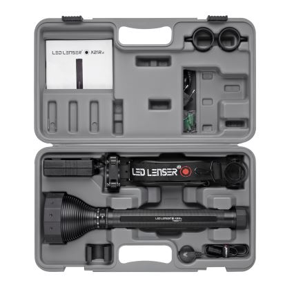 Ledlenser X21R - Dimmable Rechargeable LED Flashlight, 5000 mAh, IP54, 5000 lm, 40 h