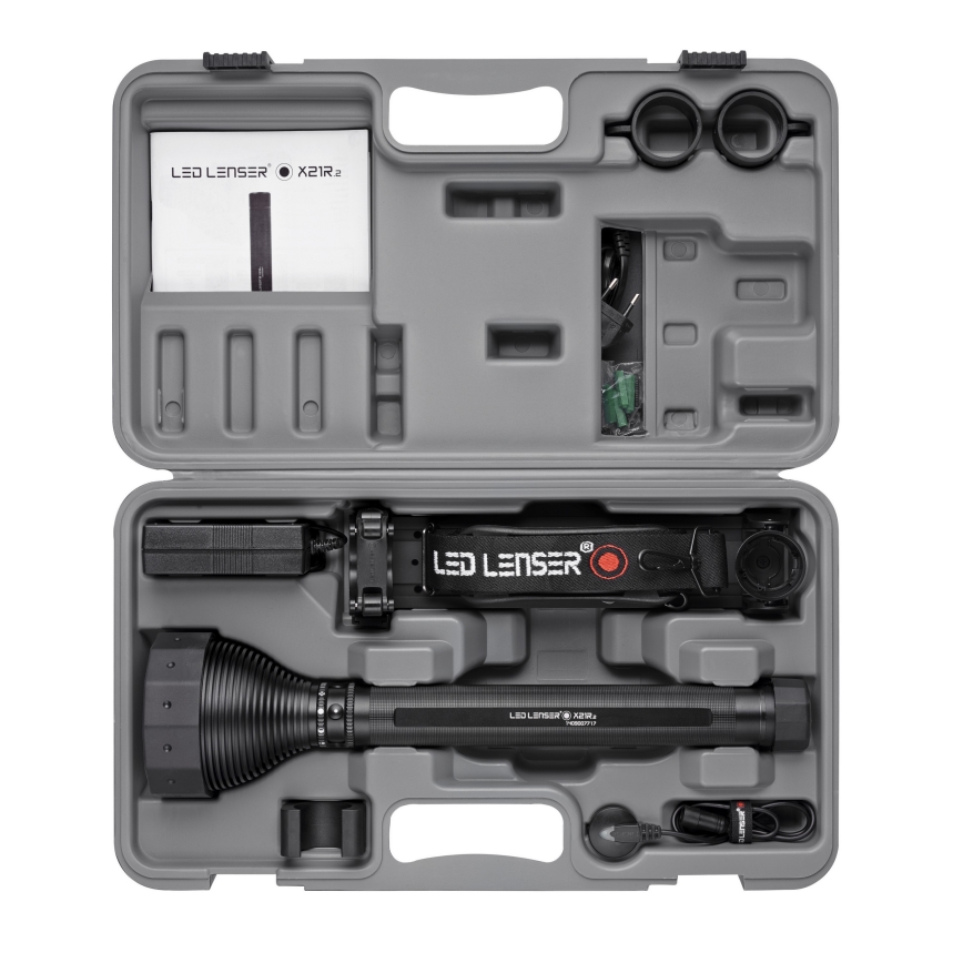 Ledlenser X21R - Dimmable Rechargeable LED Flashlight, 5000 mAh, IP54, 5000 lm, 40 h