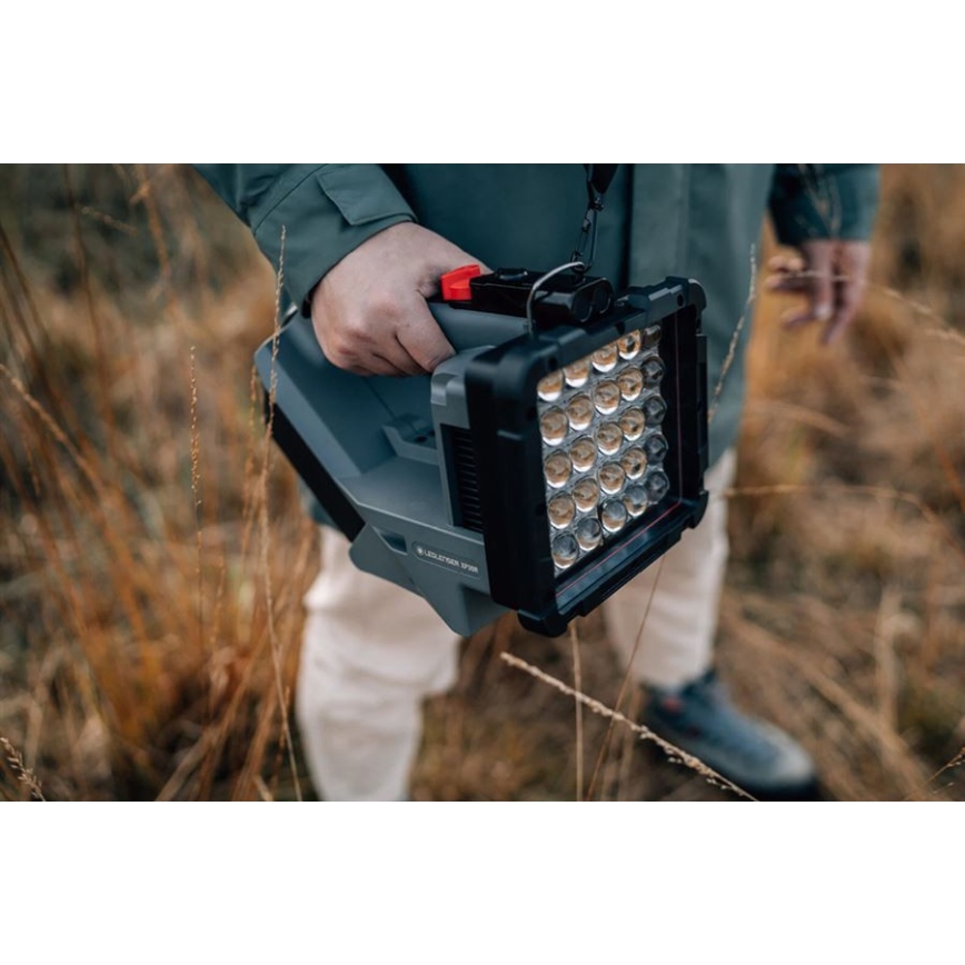 Ledlenser XP30R - Dimmable Rechargeable LED Flashlight, 5,000 mAh, IP54-rated (dust & splash resistant), 32,000 lm output, up to 16 h runtime, gray