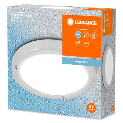 Ledvance - Bathroom ceiling light BATHROOM CLASSIC 1xE27/15W/230V IP44