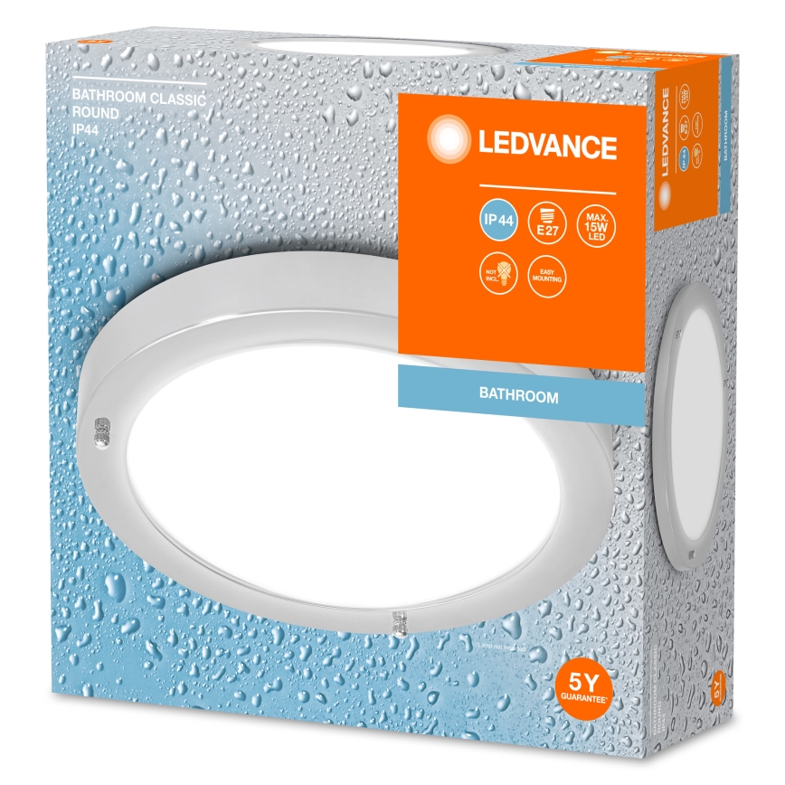 Ledvance - Bathroom ceiling light BATHROOM CLASSIC 1xE27/15W/230V IP44