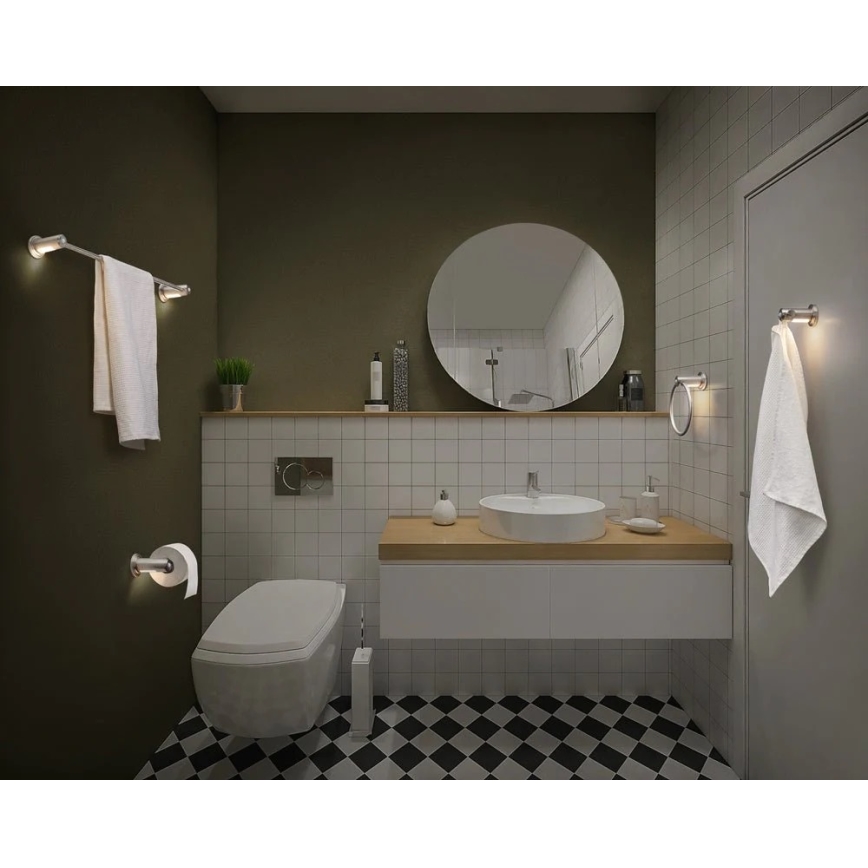 Ledvance - Bathroom wall hanger with LED backlight IP44 3xAAA
