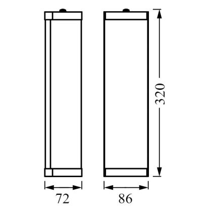 Ledvance - Bathroom wall light BATHROOM CLASSIC 2xE14/12W/230V IP44