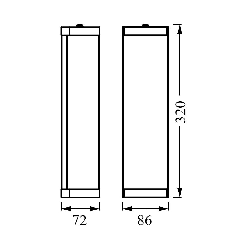Ledvance - Bathroom wall light BATHROOM CLASSIC 2xE14/12W/230V IP44