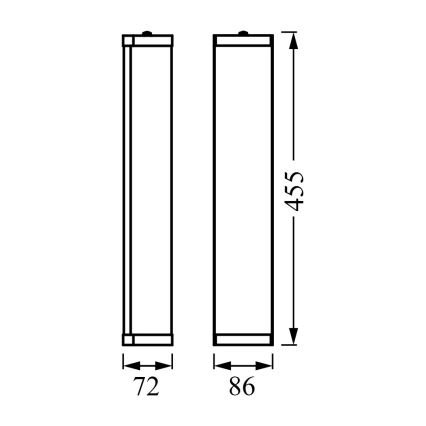 Ledvance - Bathroom wall light BATHROOM CLASSIC 3xE14/12W/230V IP44