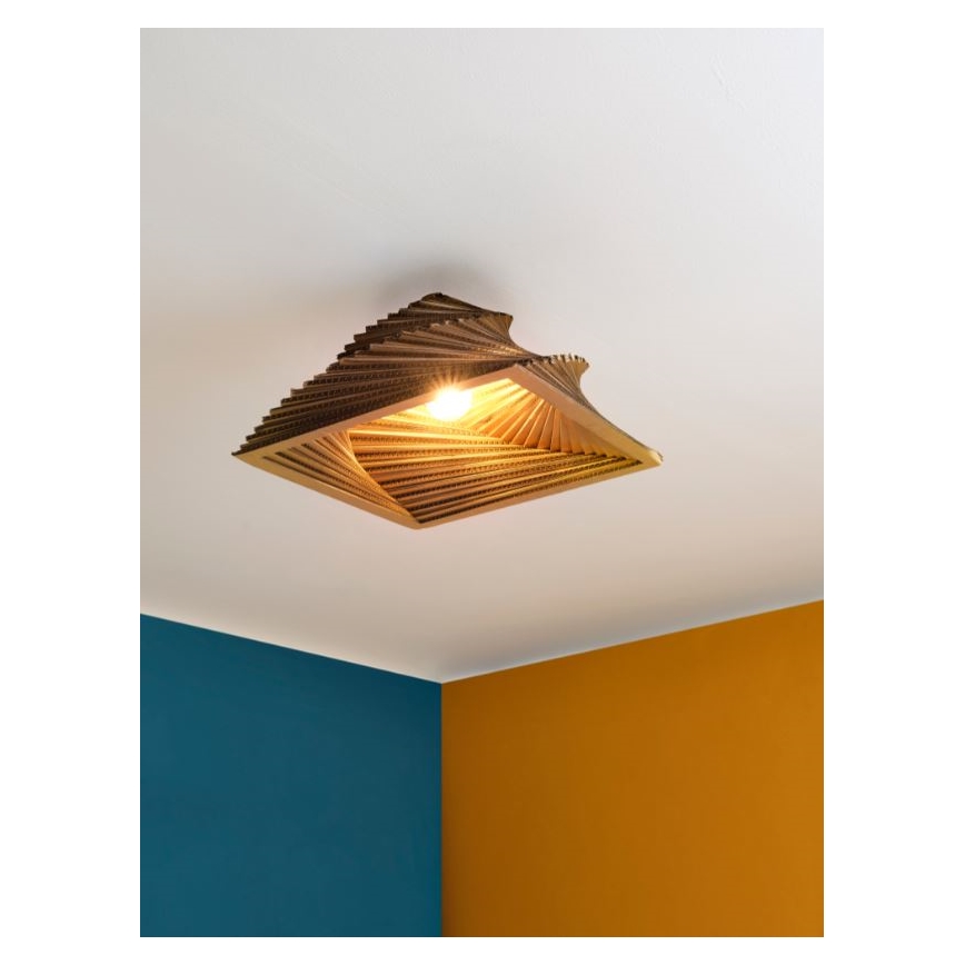 Ledvance - Ceiling light DECOR CARDBOARD 1xE27/15W/230V 40x40 cm