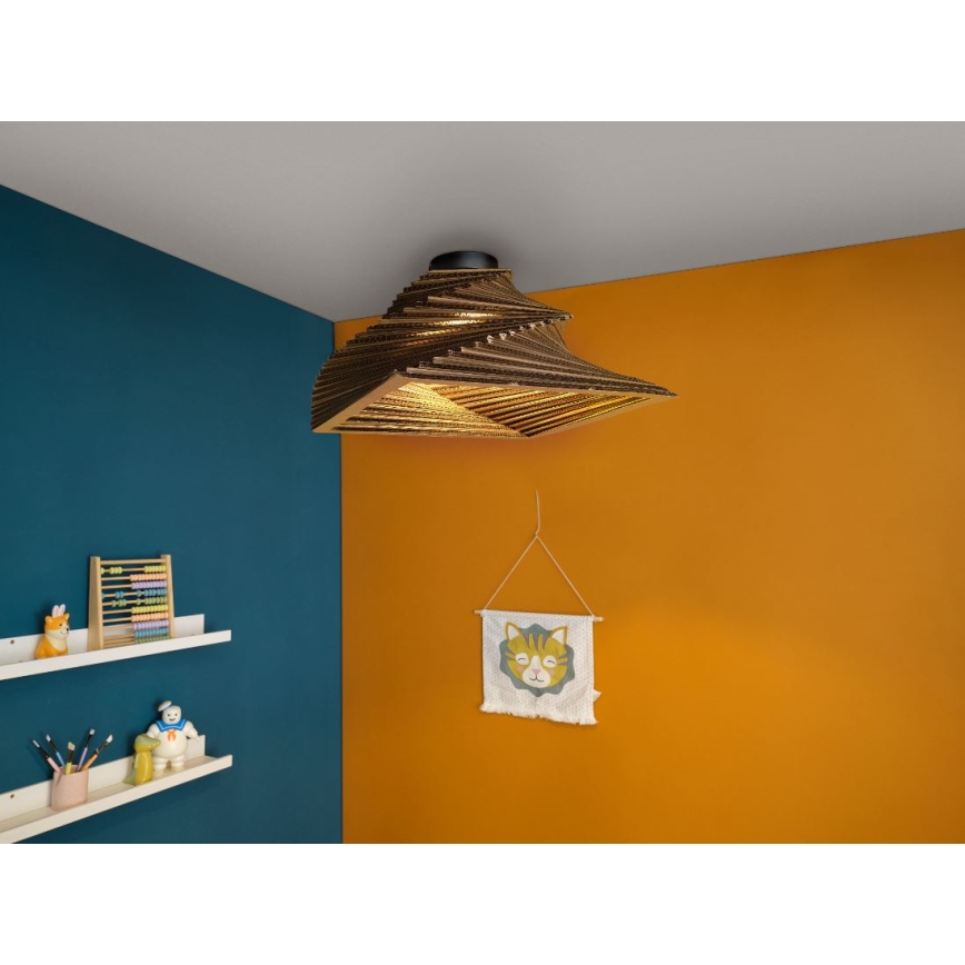 Ledvance - Ceiling light DECOR CARDBOARD 1xE27/15W/230V 40x40 cm