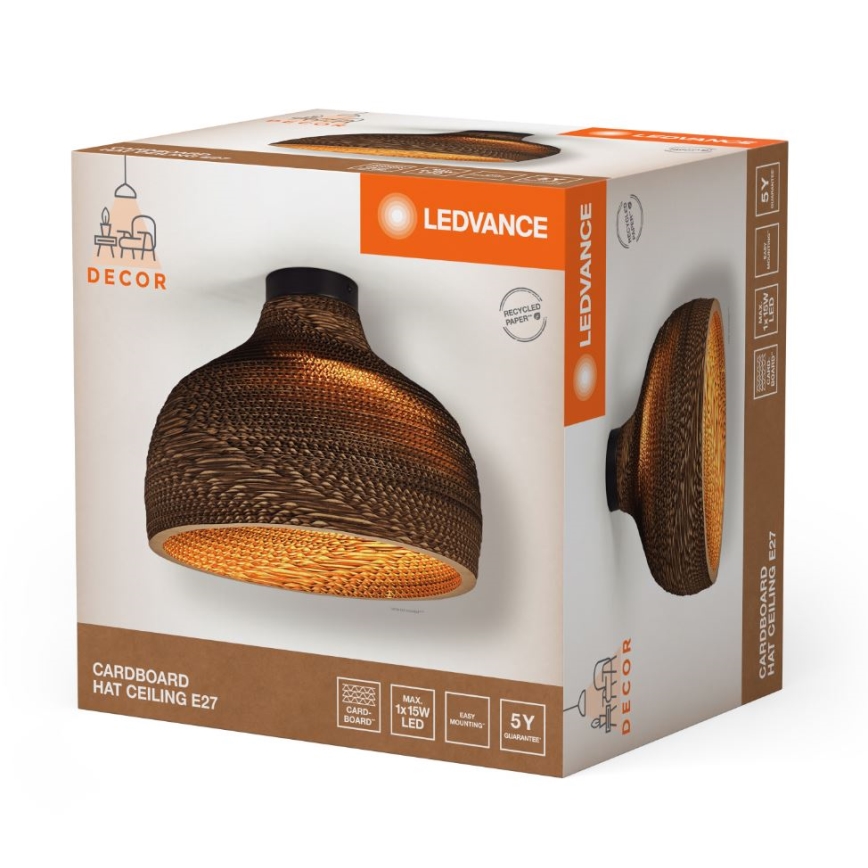 Ledvance - Ceiling light DECOR CARDBOARD 1xE27/15W/230V d. 36 cm