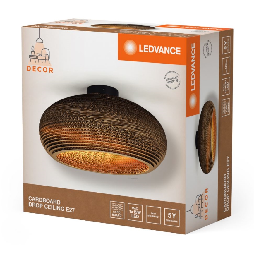 Ledvance - Ceiling light DECOR CARDBOARD 1xE27/15W/230V d. 40 cm