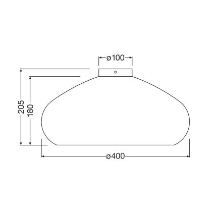 Ledvance - Ceiling light DECOR CARDBOARD 1xE27/15W/230V d. 40 cm