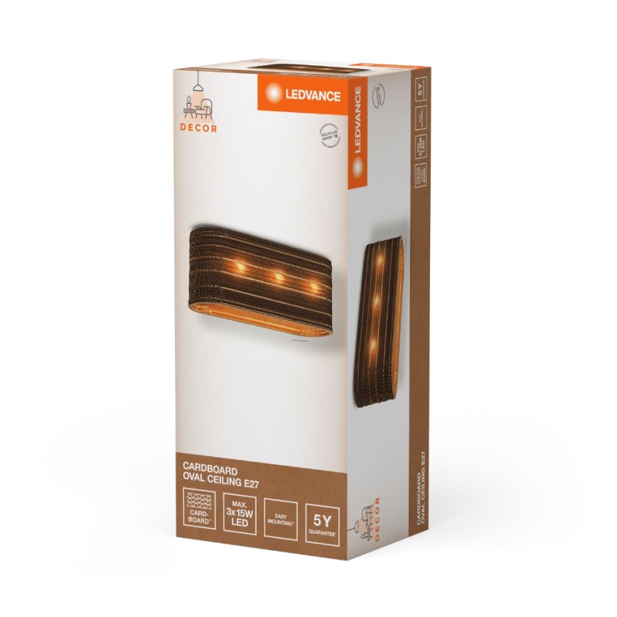 Ledvance - Ceiling light DECOR CARDBOARD 3xE27/15W/230V