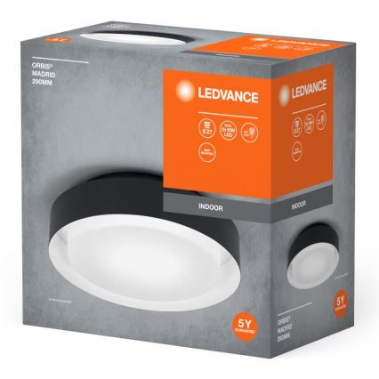Ledvance - Ceiling light ORBIS MADRID 2xE27/10W/230V black