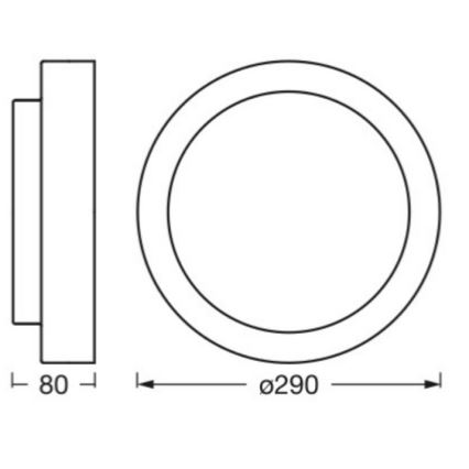 Ledvance - Ceiling light ORBIS MADRID 2xE27/10W/230V white