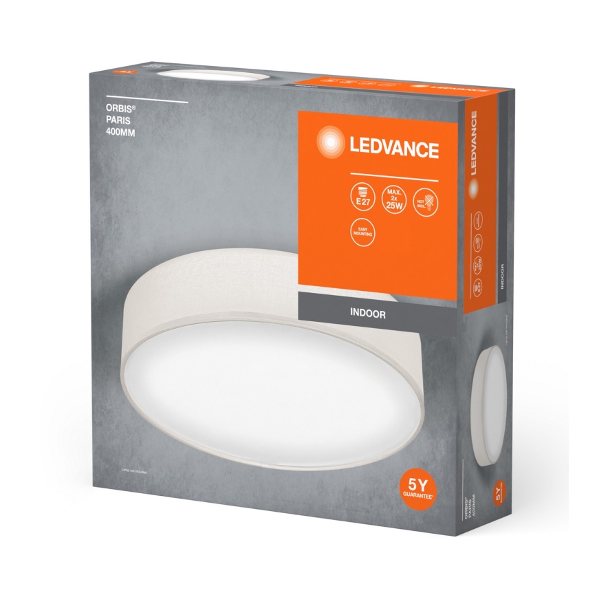 Ledvance - Ceiling light ORBIS PARIS 2xE27/25W/230V creamy