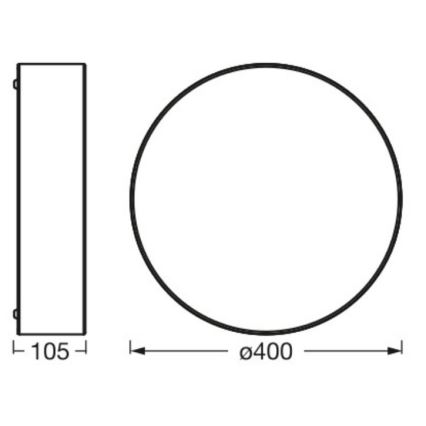 Ledvance - Ceiling light ORBIS PARIS 2xE27/25W/230V creamy