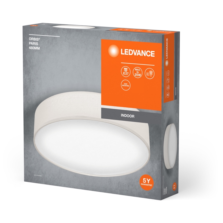Ledvance - Ceiling light ORBIS PARIS 3xE27/25W/230V creamy