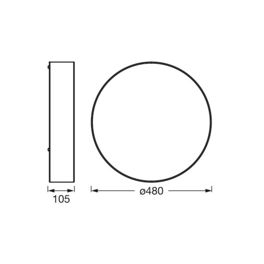 Ledvance - Ceiling light ORBIS PARIS 3xE27/25W/230V creamy