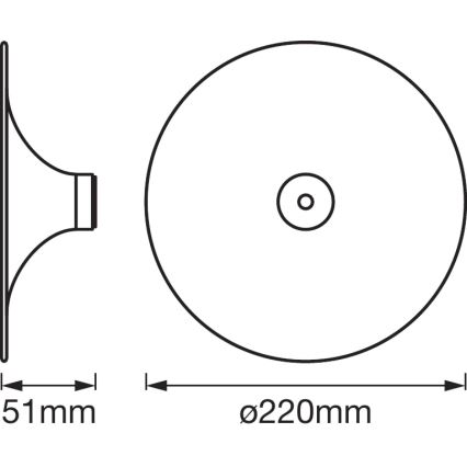 Ledvance - Ceiling light SMART+ TIBEA 1xE27/60W/230V