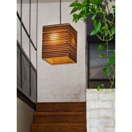 Ledvance - Chandelier on a string DECOR CARDBOARD 1xE27/15W/230V 25x25 cm