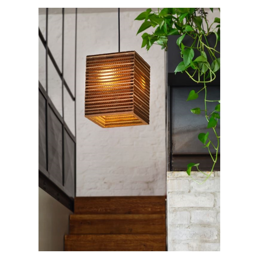 Ledvance - Chandelier on a string DECOR CARDBOARD 1xE27/15W/230V 25x25 cm
