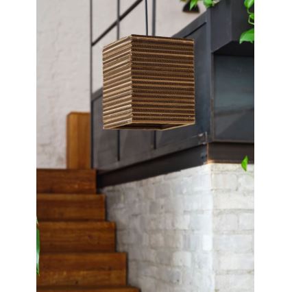 Ledvance - Chandelier on a string DECOR CARDBOARD 1xE27/15W/230V 25x25 cm