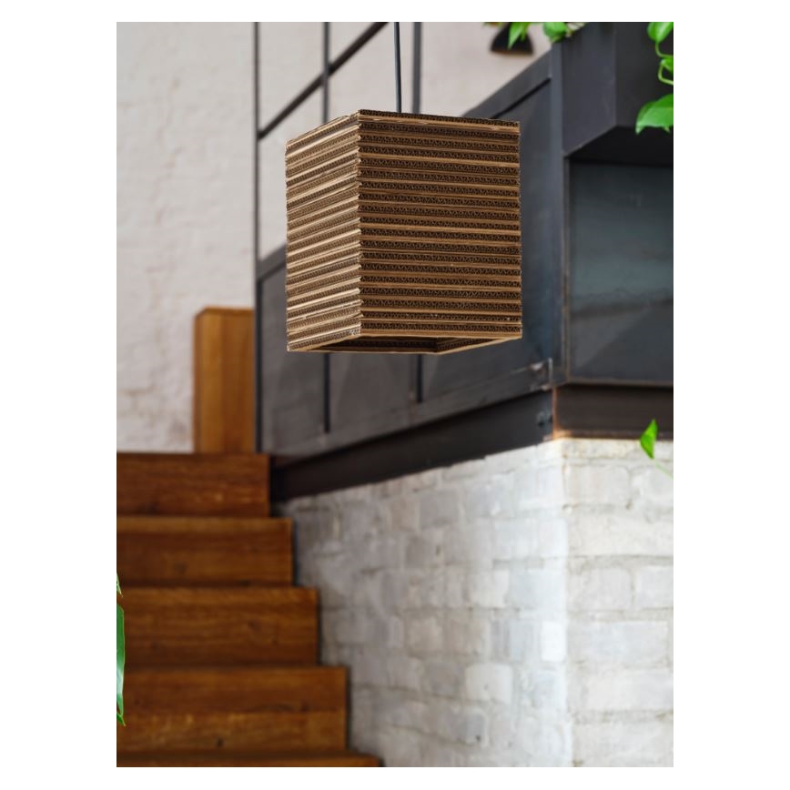 Ledvance - Chandelier on a string DECOR CARDBOARD 1xE27/15W/230V 25x25 cm
