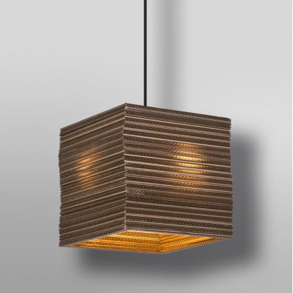 Ledvance - Chandelier on a string DECOR CARDBOARD 1xE27/15W/230V 25x25 cm