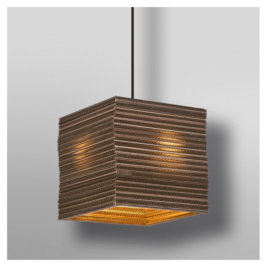 Ledvance - Chandelier on a string DECOR CARDBOARD 1xE27/15W/230V 25x25 cm
