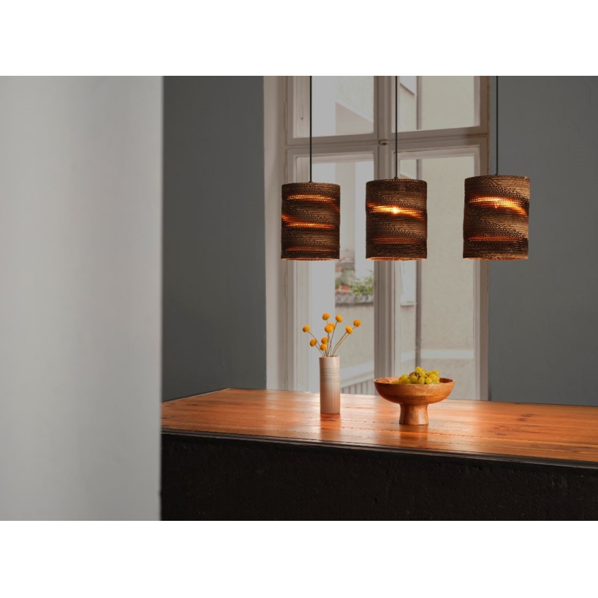 Ledvance - Chandelier on a string DECOR CARDBOARD 3xE27/15W/230V