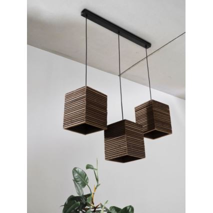 Ledvance - Chandelier on a string DECOR CARDBOARD 3xE27/15W/230V