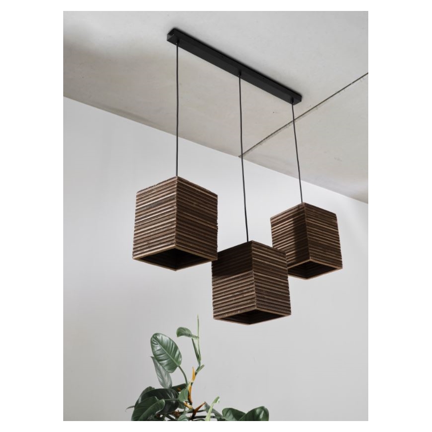 Ledvance - Chandelier on a string DECOR CARDBOARD 3xE27/15W/230V