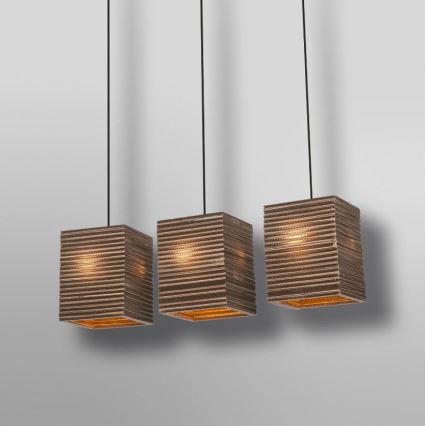 Ledvance - Chandelier on a string DECOR CARDBOARD 3xE27/15W/230V