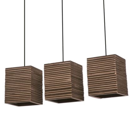 Ledvance - Chandelier on a string DECOR CARDBOARD 3xE27/15W/230V