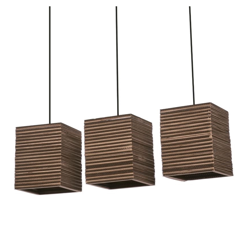 Ledvance - Chandelier on a string DECOR CARDBOARD 3xE27/15W/230V