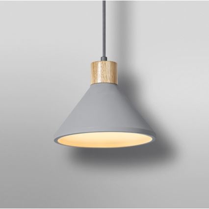 Ledvance - Chandelier on a string DECOR CONCRETE 1xE27/15W/230V d. 22 cm concrete grey