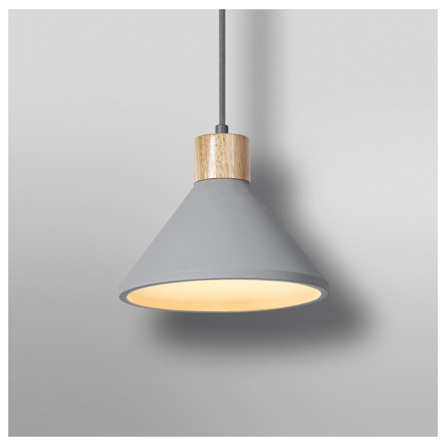 Ledvance - Chandelier on a string DECOR CONCRETE 1xE27/15W/230V d. 22 cm concrete grey