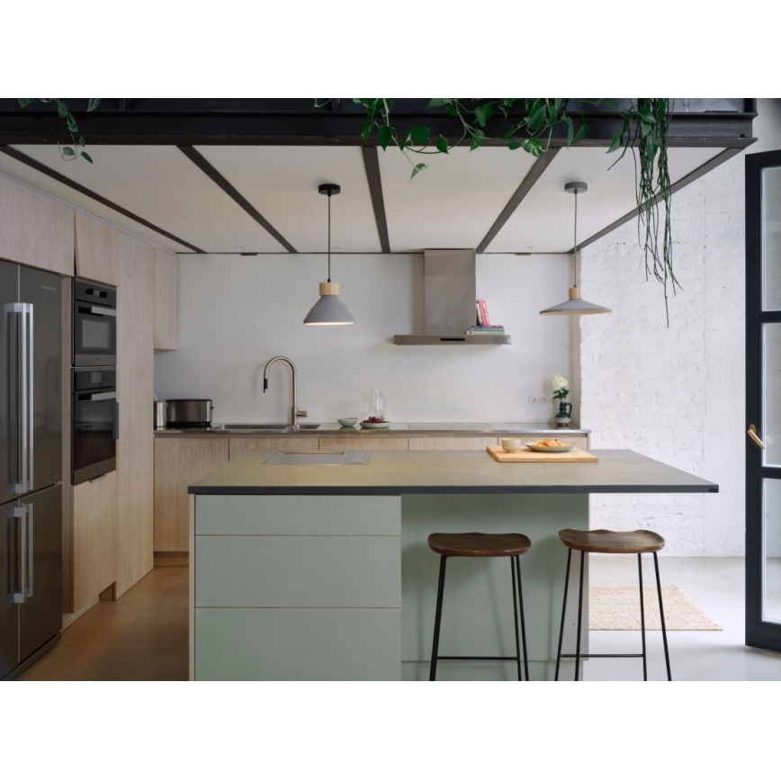 Ledvance - Chandelier on a string DECOR CONCRETE 1xE27/15W/230V d. 32 cm concrete grey