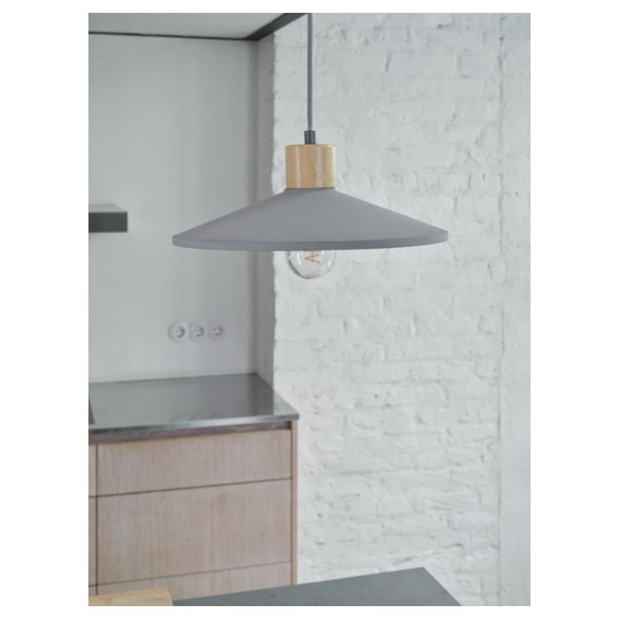Ledvance - Chandelier on a string DECOR CONCRETE 1xE27/15W/230V d. 32 cm concrete grey