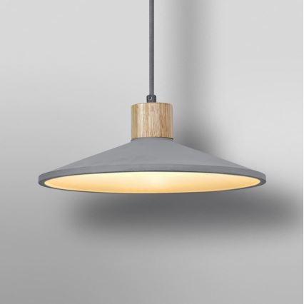 Ledvance - Chandelier on a string DECOR CONCRETE 1xE27/15W/230V d. 32 cm concrete grey