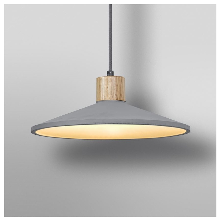 Ledvance - Chandelier on a string DECOR CONCRETE 1xE27/15W/230V d. 32 cm concrete grey