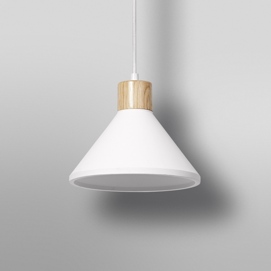 Ledvance - Chandelier on a string DECOR PLASTER 1xE27/25W/230V d. 22 cm plaster white