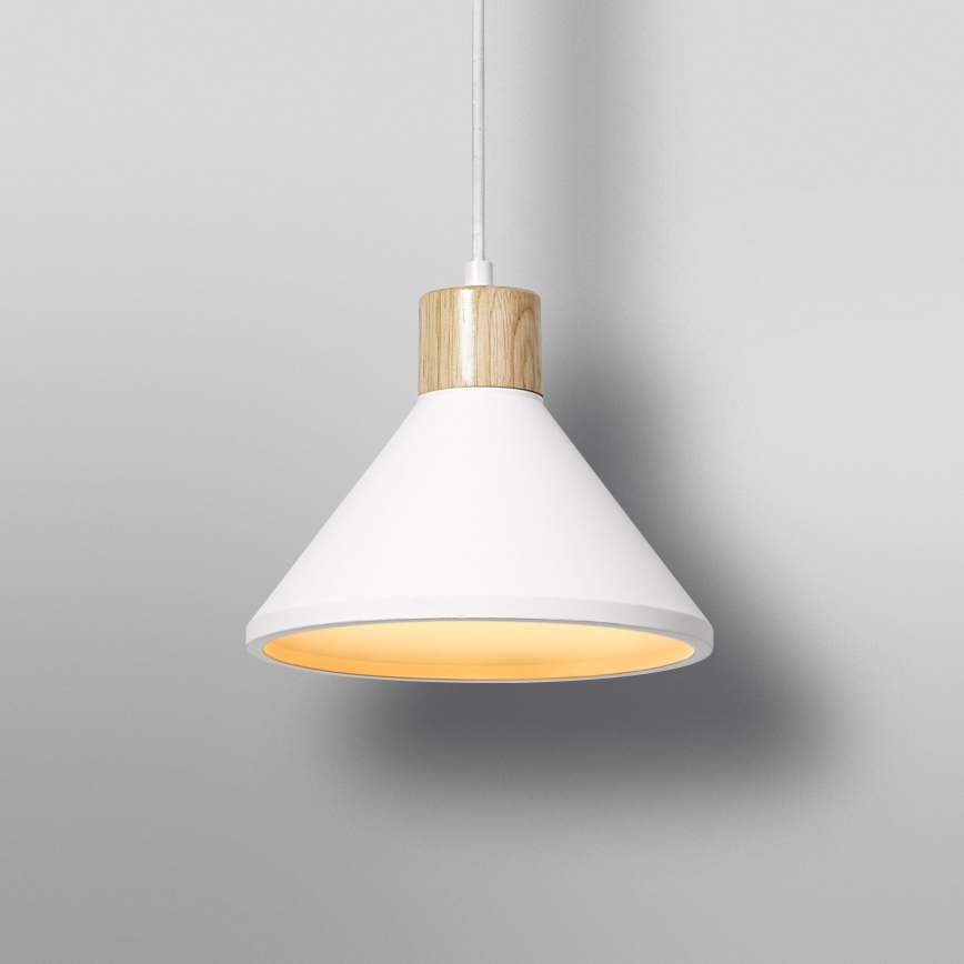 Ledvance - Chandelier on a string DECOR PLASTER 1xE27/25W/230V d. 22 cm plaster white