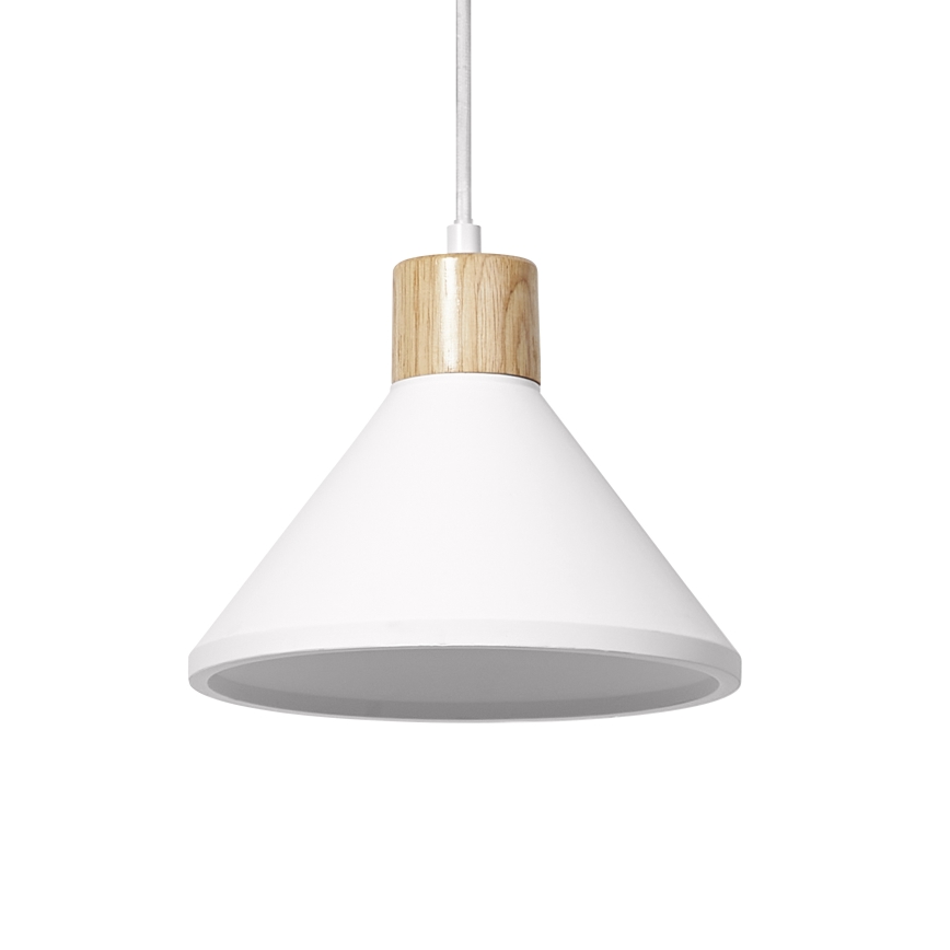 Ledvance - Chandelier on a string DECOR PLASTER 1xE27/25W/230V d. 22 cm plaster white