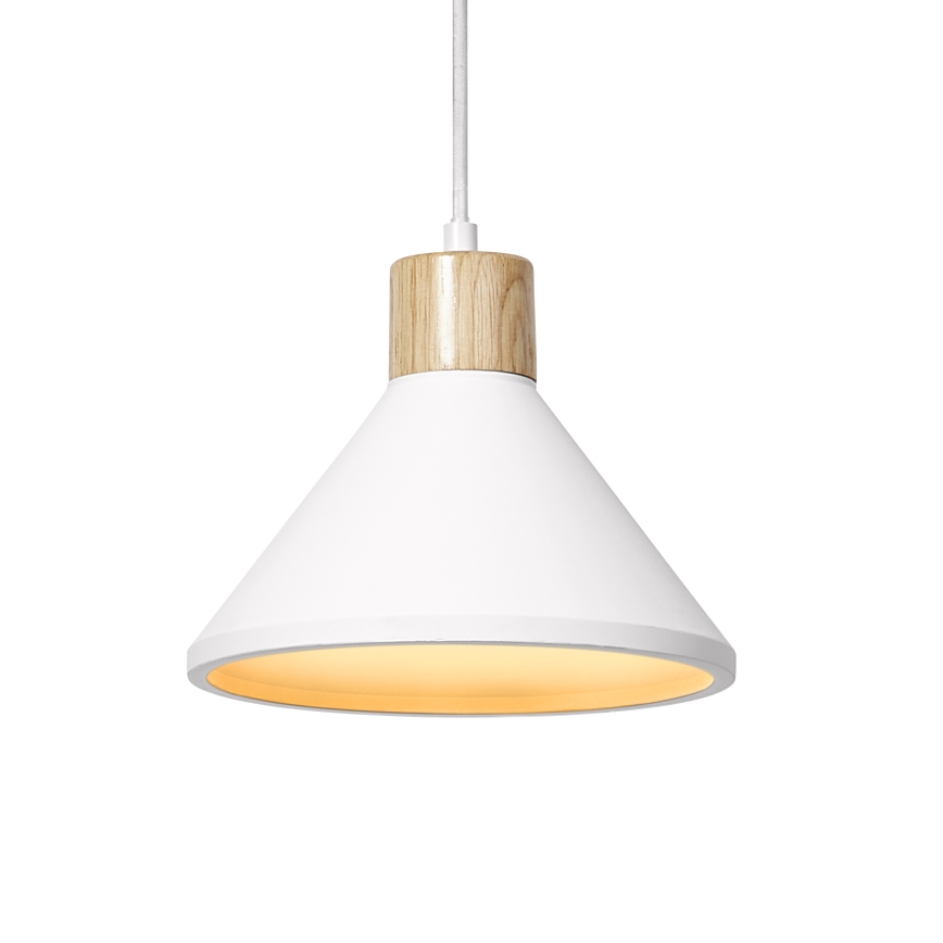 Ledvance - Chandelier on a string DECOR PLASTER 1xE27/25W/230V d. 22 cm plaster white
