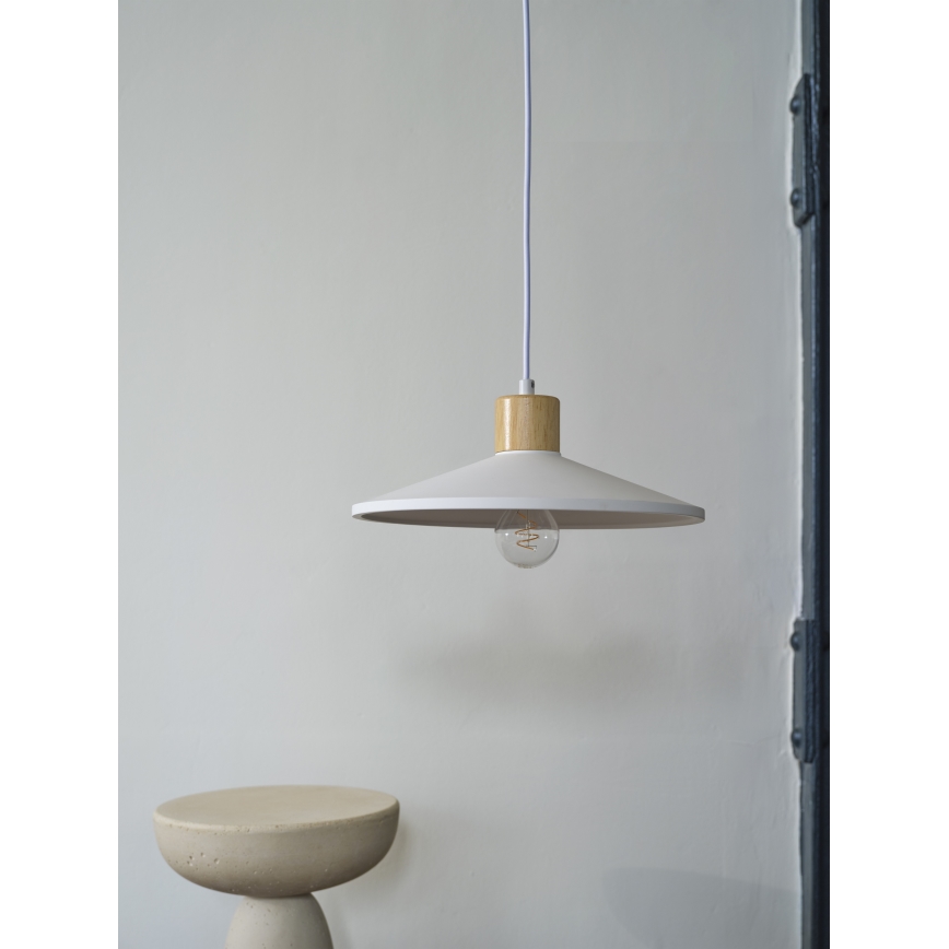 Ledvance - Chandelier on a string DECOR PLASTER 1xE27/25W/230V d. 32 cm plaster white