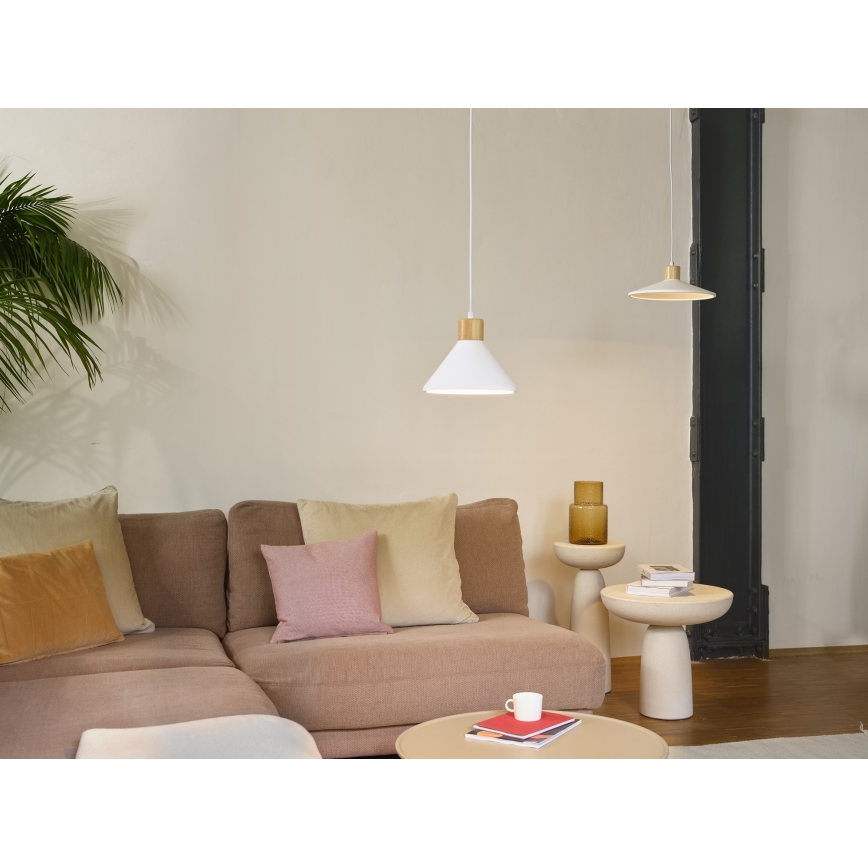 Ledvance - Chandelier on a string DECOR PLASTER 1xE27/25W/230V d. 32 cm plaster white