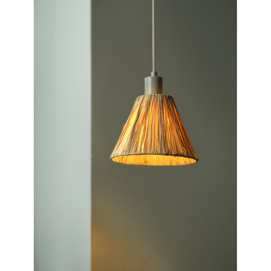 Ledvance - Chandelier on a string DECOR RAFFIA 1xE27/15W/230V raffia bast