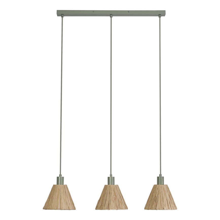 Ledvance - Chandelier on a string DECOR RAFFIA 3xE27/15W/230V raffia bast
